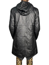 Chaqueta Capucha Cuero