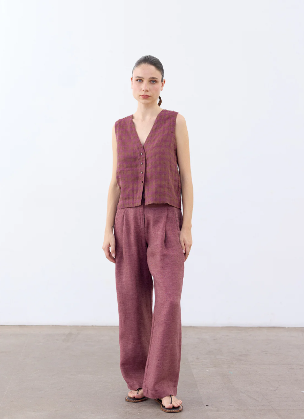 Pantalón Lino High Waist