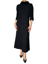 Vestido Cuello Piel