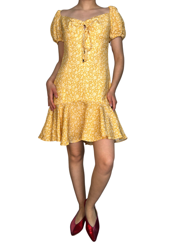 Vestido Lino Flores