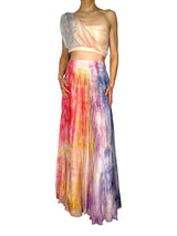 Falda Maxi Tie Dye Tricolor