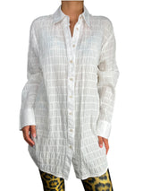 Blusa Blanca Fruncida