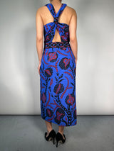 Vestido Azul Estampado