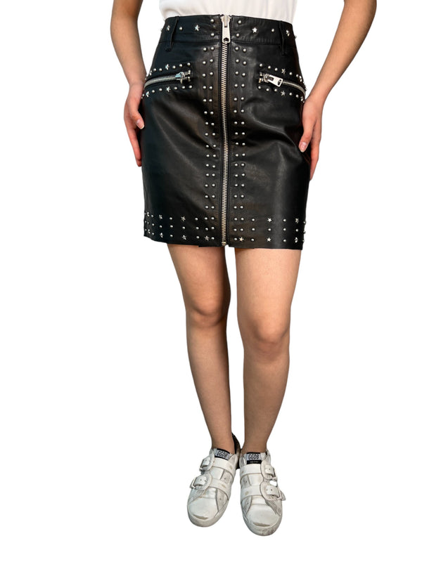 Falda Bling Cuero