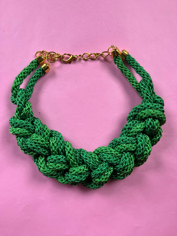 Collar Trenzado Verde II