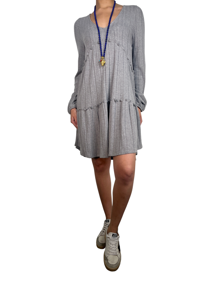 Vestido Tejido Gris