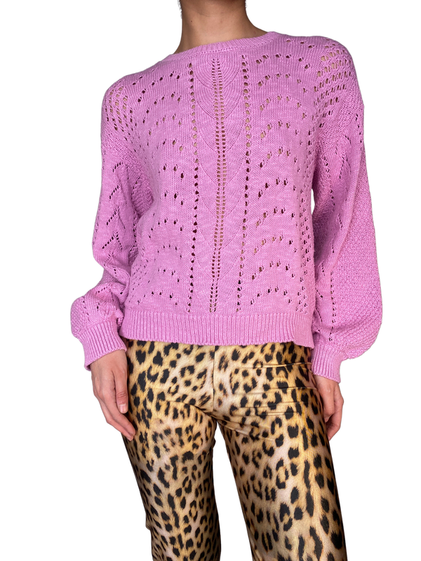 Sweater Morado Tejido
