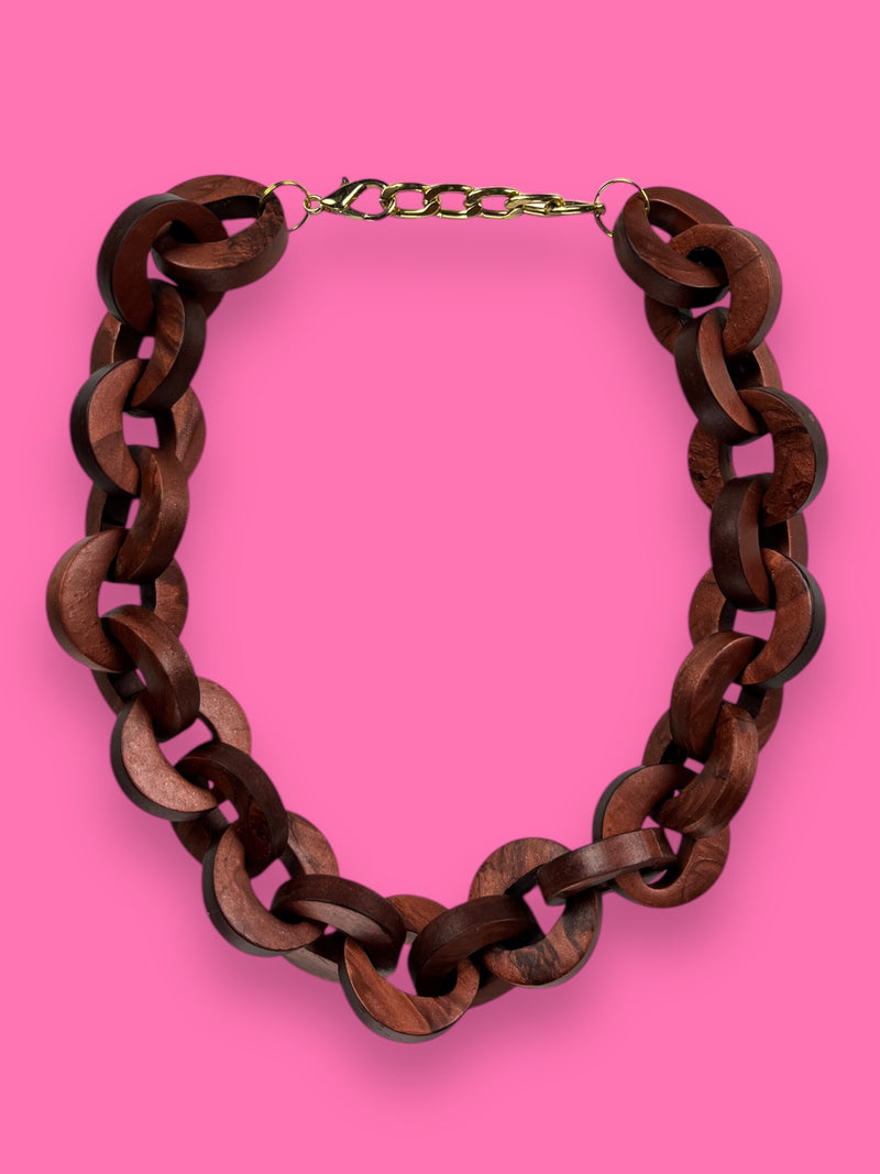 Collar Cadenas Bronce
