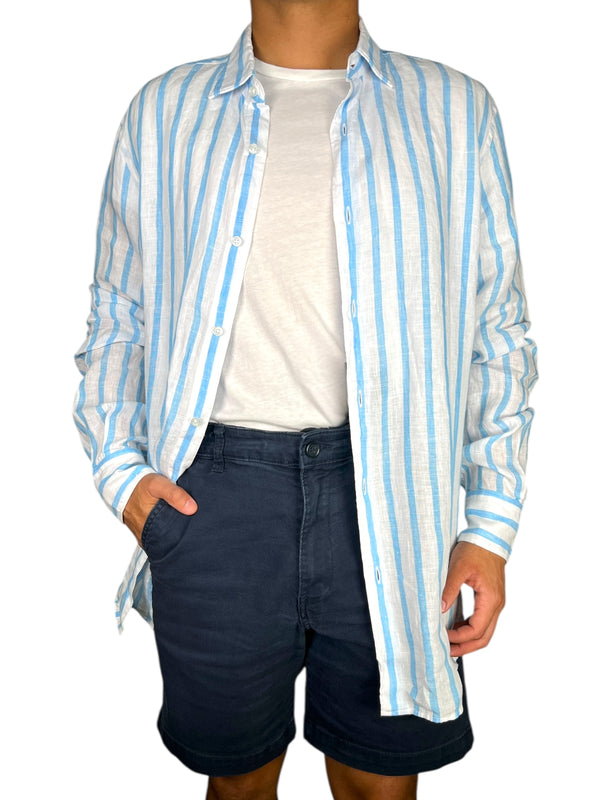 Camisa Lino Rayas