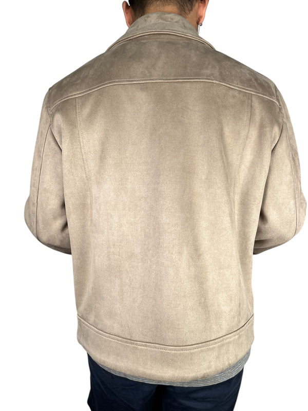 Chaqueta Efecto Gamuza