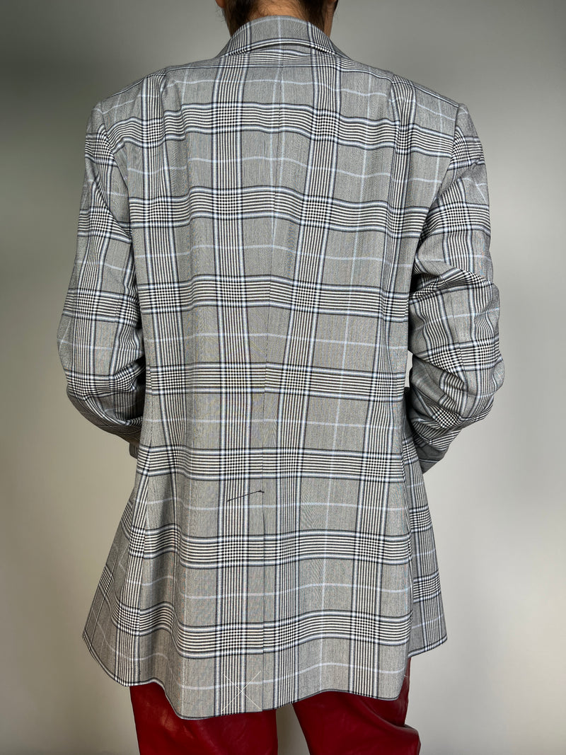 Blazer Gris Cuadros