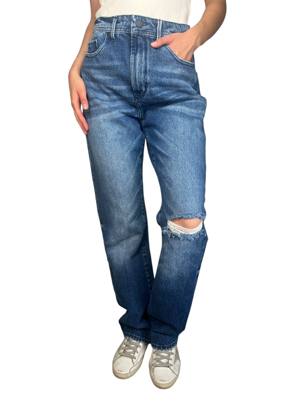Jeans Straight Bow