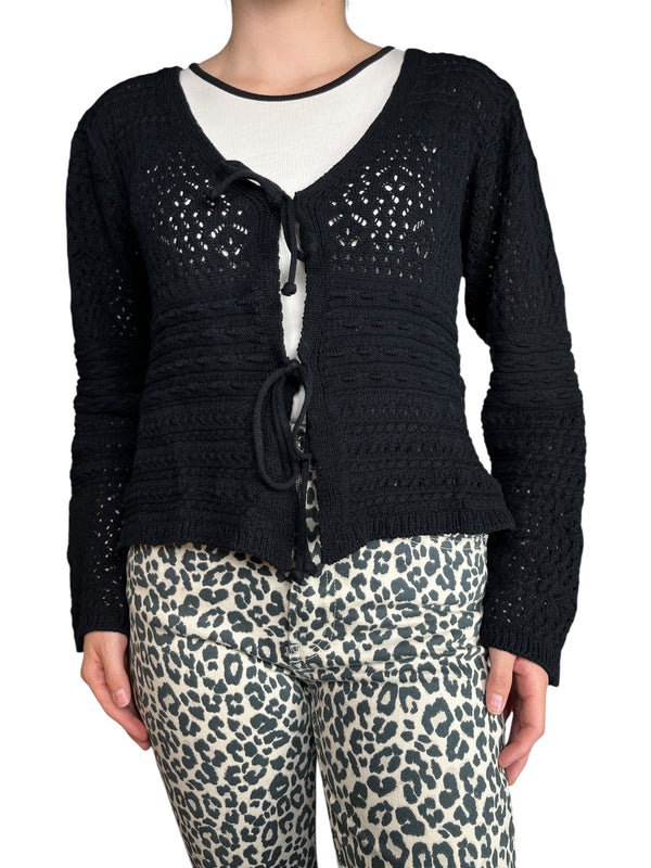 Tejido Crop Negro
