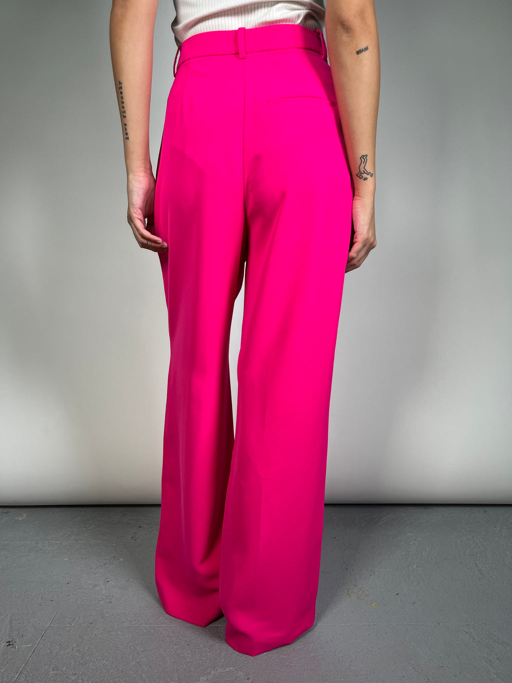 Straight Jeans Pantalones Zara Rosados Jeans Pantalon Rosa Fucsia