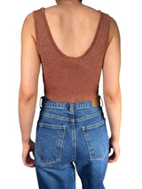 Crop Top Fibras Metalizadas