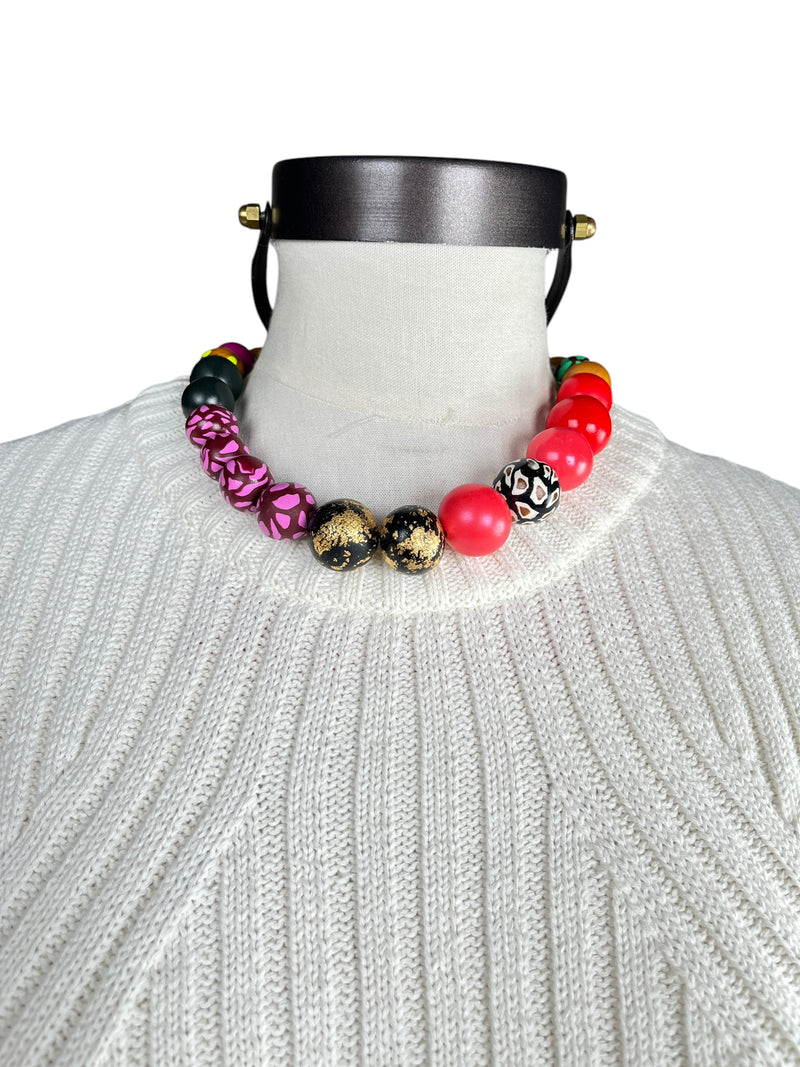 Collar Esferas Multicolor