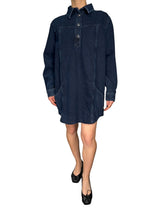Vestido Bolsillos Denim