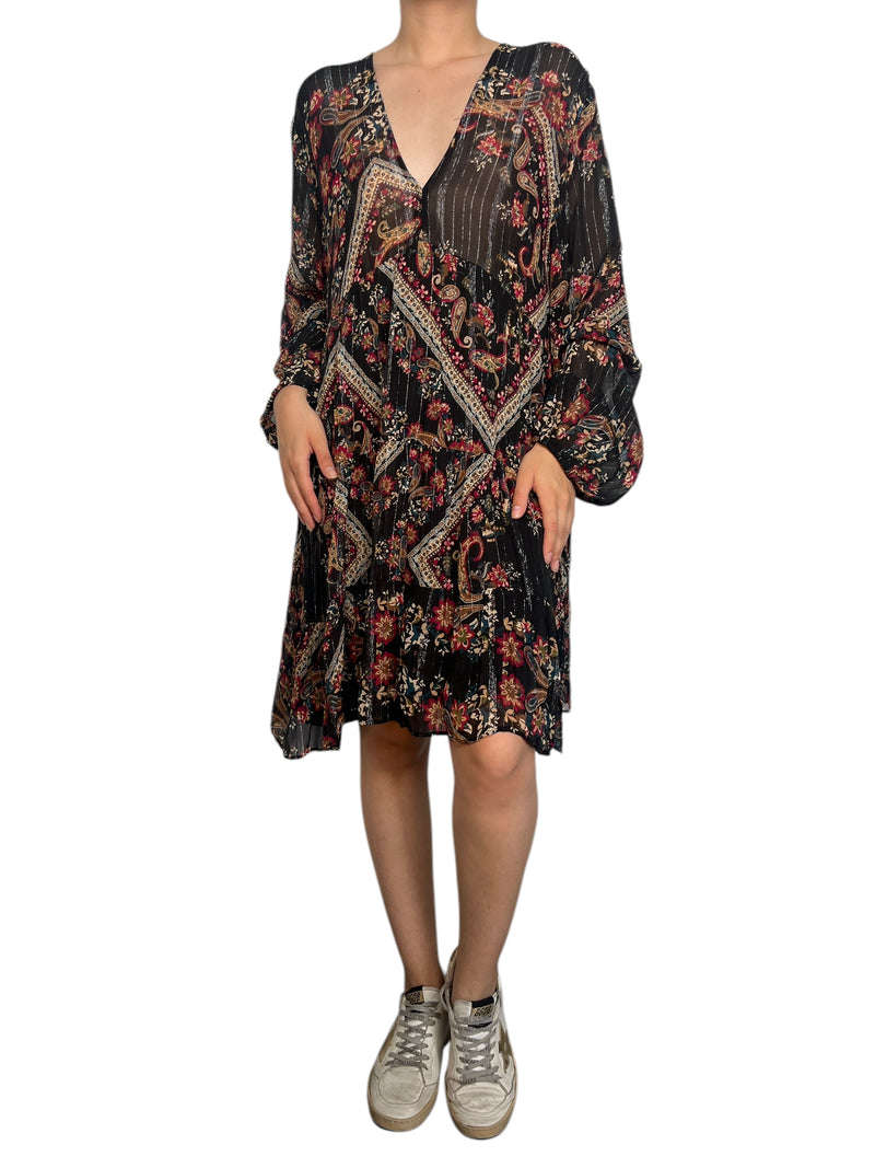 Vestido fibras metalizadas