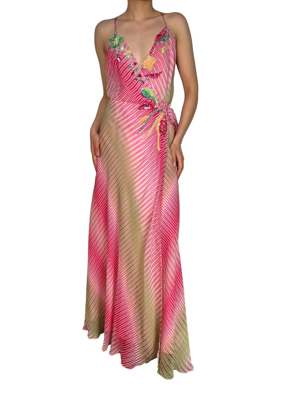 Vestido Wrap Seda