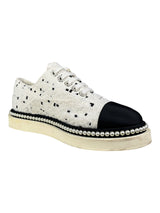 Zapatillas Tweed  con Perlas