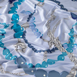 Pañuelo cuadrado azul piedra T Manifesto