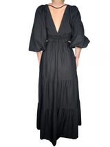 Vestido Negro de Lino