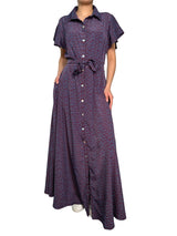 Vestido Burdeo Estampado