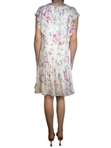 Vestido Seda Flores