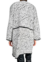 Abrigo Zipper Jacquard