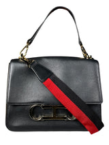 Cartera Initials Insignia Satchel Mediano