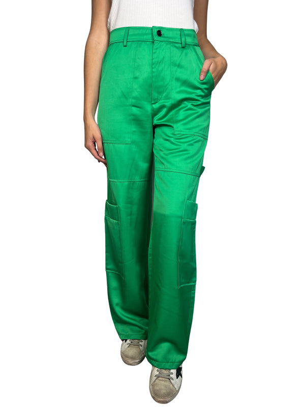 Pantalón Cargo Satinado