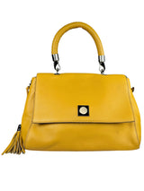Cartera Cuero Mostaza