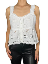 Crop Top Broderie
