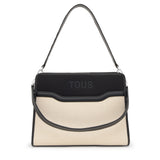 Shopper mediano negro Audree Canvas
