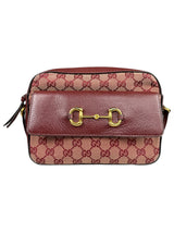 Bandolera Monogram Burdeo