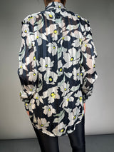 Blusa Traslúcida Flores