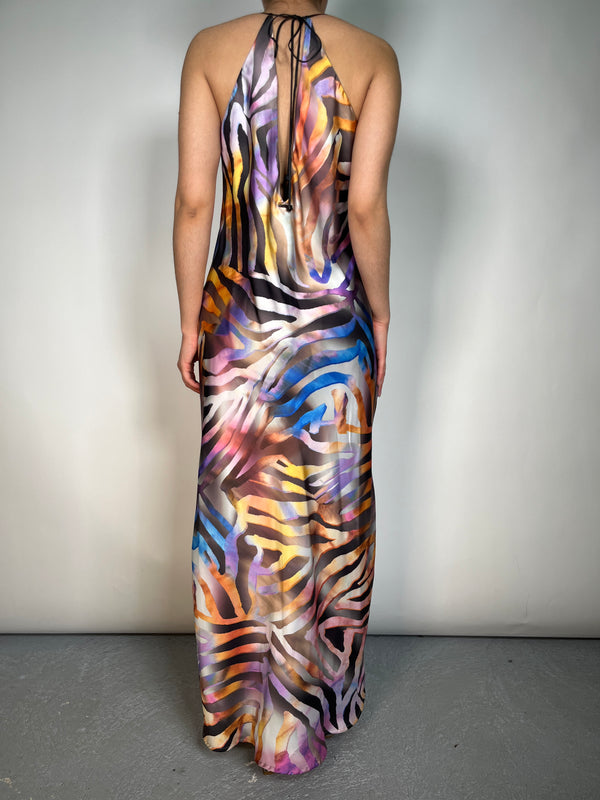 Vestido Multicolor Tajos