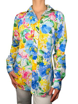 Blusa Flores Azules