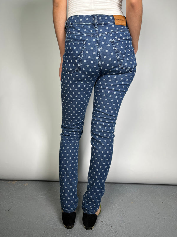 Pantalón Denim Puntos