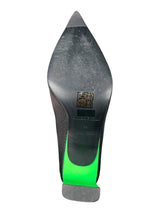Zapato de Salón Taco Verde Flúor