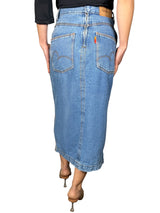 Falda Saia Jeans Costela de Adᾶo