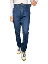 Jeans Straight High Rise Indigo
