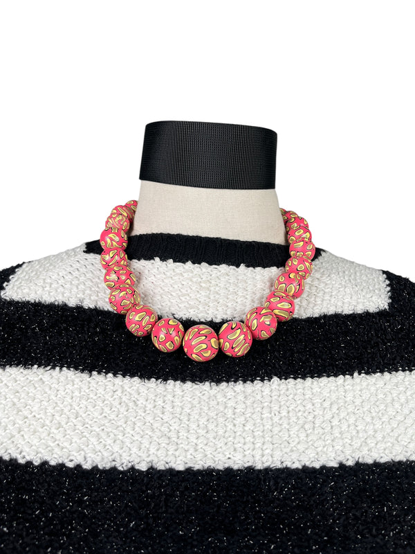 Collar Esferas Rosadas