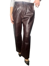 Pantalón Wide Leg  Cuero