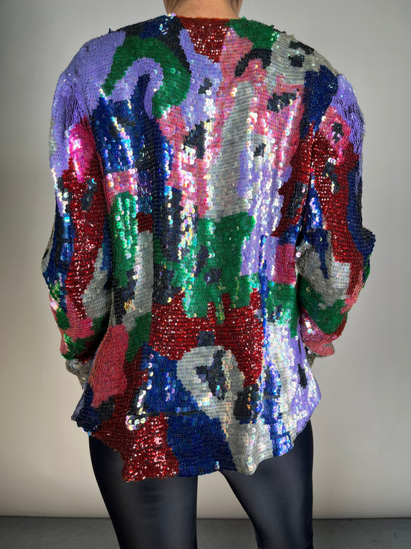 Chaqueta Seda Lentejuelas