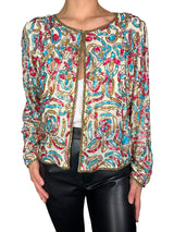 Chaqueta Aplicaciones Lentejuelas y Mostacillas