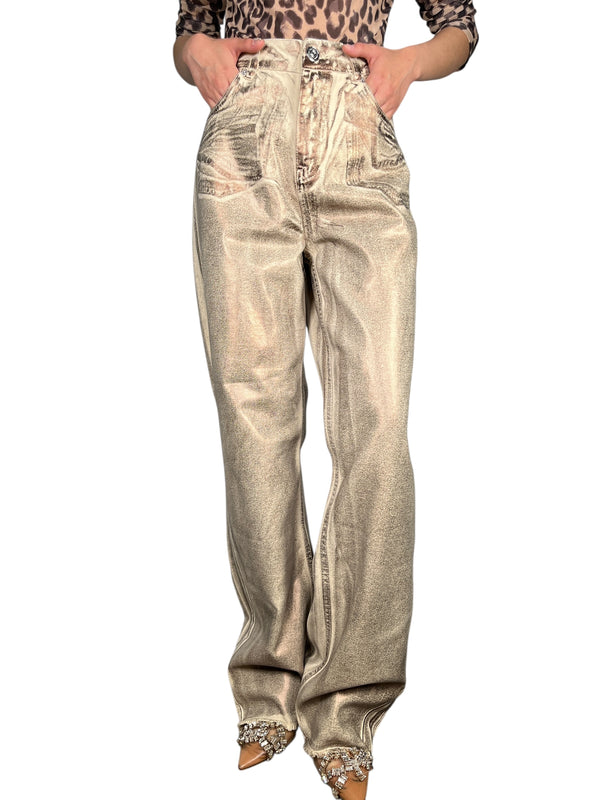 Jeans Metalizado