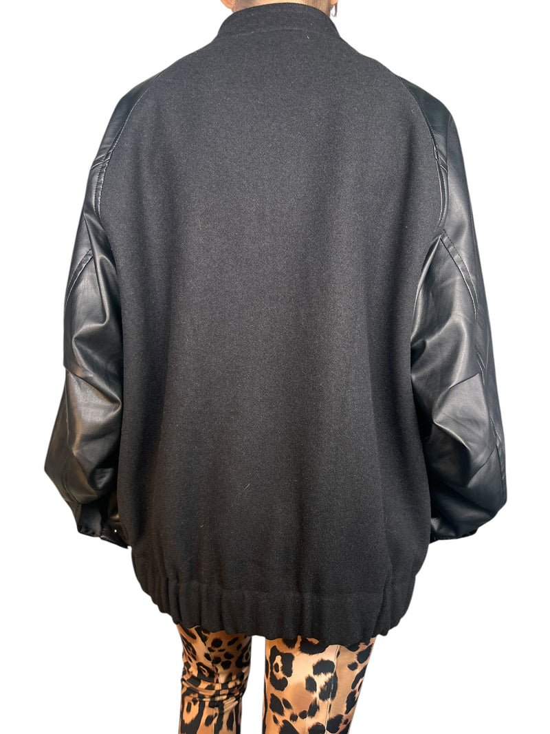 Chaqueta Mangas Ecocuero