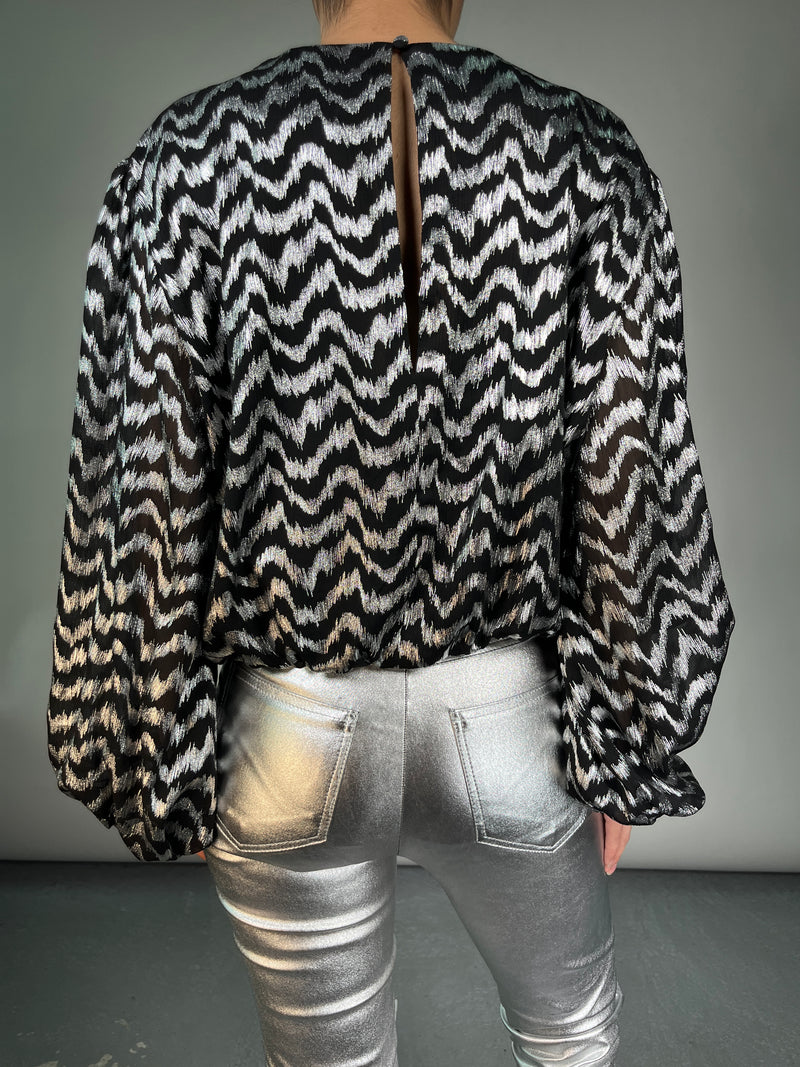 Blusa Fibras Metalizadas