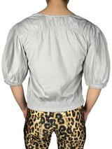 Blusa Mangas abullonadas con amarras